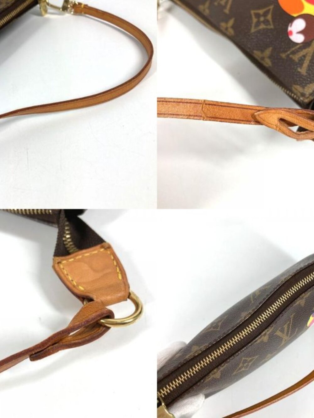 Louis Vuitton Shoulder Bag Pochette Monogram Canvas Brown - Picture 8 of 9